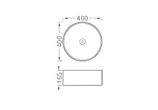 Раковина Aquatek AQ5118-MG серая 40 см